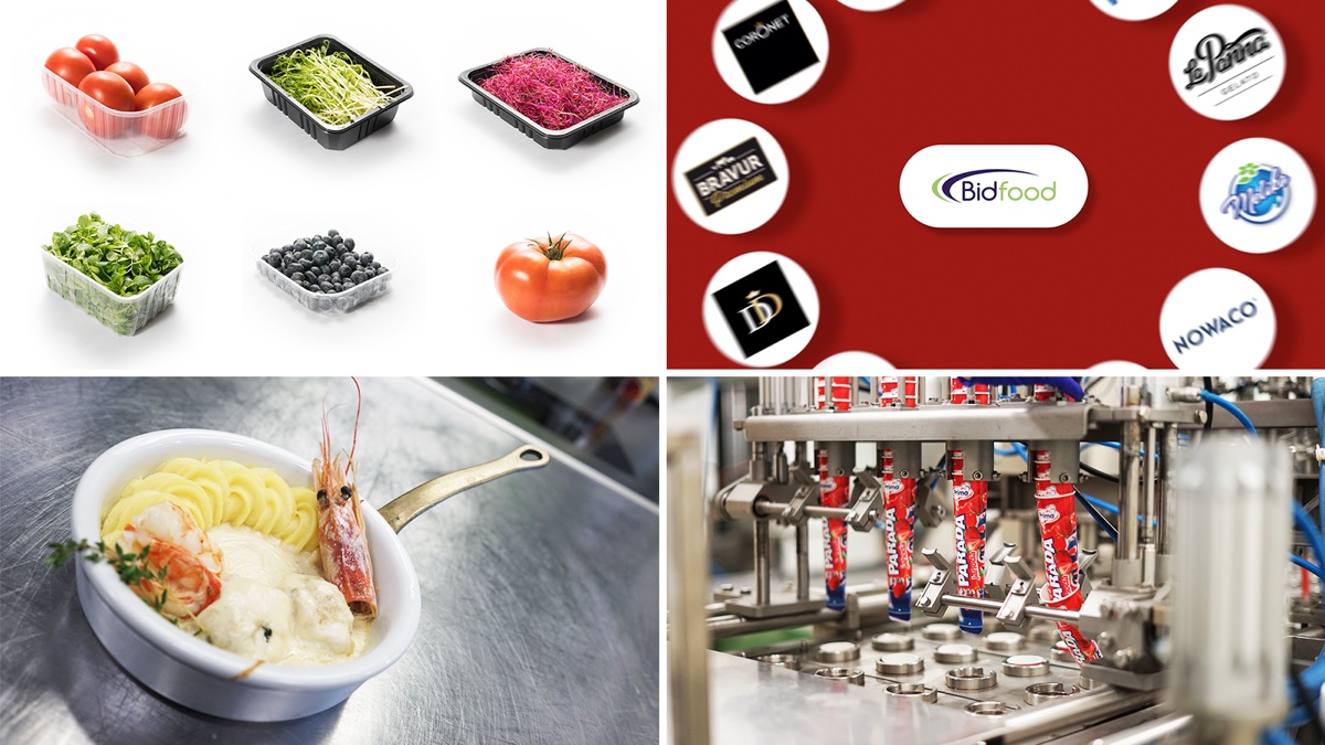 Bidfood printed advertising materials and catalogue spreads
