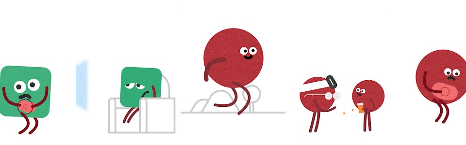 NAPO 2025 awareness campaign — an animated character derived from one of the logo's circles, promoting preventive check-ups